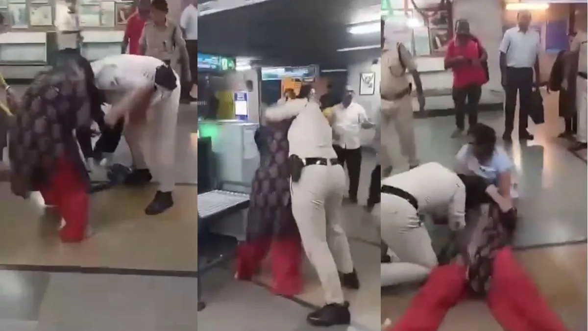 मेट्रो स्टेशन बना अखाड़ा: RPF कर्मियों से भिड़ीं 2 शराबी महिलाएं, जमकर चले लात-घूंसे