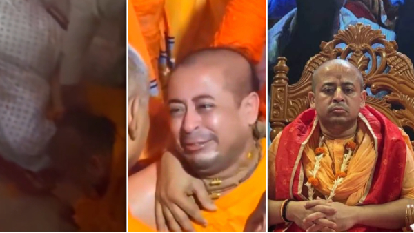 मां के अंतिम सफर में भी मिले सिर्फ 5 घंटे! मंदिर में फूट-फूटकर रोए चिन्मय कृष्ण दास